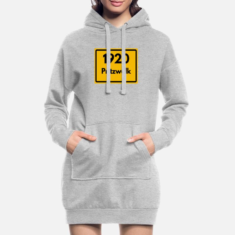 OLD POSTCODE POSTCODE RETRO 1920 PRITZWALK HEIMAT Hoodie Dress