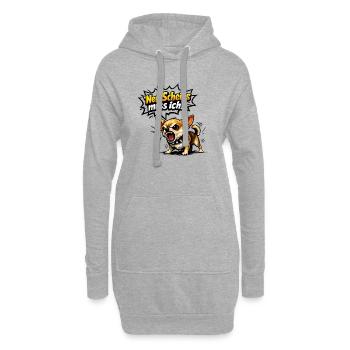 Nen scheiß muss ich Chihuahua - Hoodie-Kleid - Grau meliert - Vorne