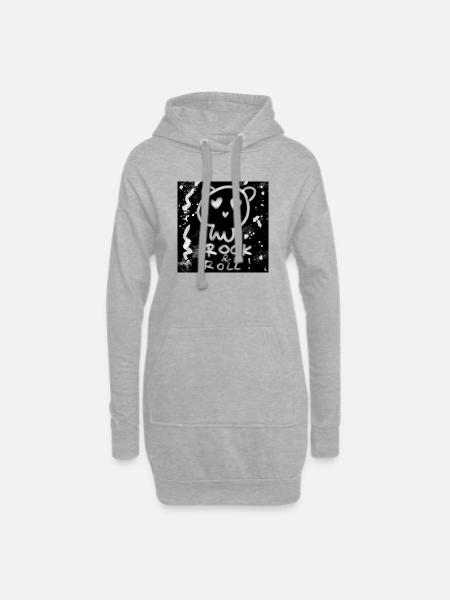 Bez_nazwy_80_202604200015_13232 - Hoodie-Kleid - Grau meliert