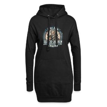Jubiläum Humor 30 Jahre - Hoodie-Kleid - Schwarz - Vorne