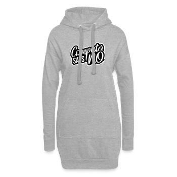 Computer Says No Lustig Programmierer Nerd Technik - Hoodie-Kleid - Grau meliert - Vorne