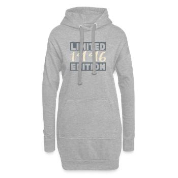 Millésime 1996, Cadeau D'anniversaire 30 Ans - Sweat-shirt à capuche long Femme - gris chiné - Devant