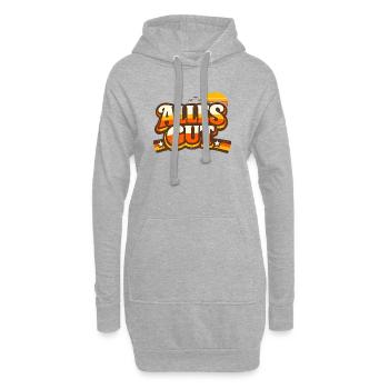 Alles Gut Spruch - Hoodie-Kleid - Grau meliert - Vorne