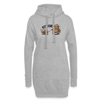 Zieh Nicht So Sloth Snail Funny German Animal  - Hoodie-Kleid - Grau meliert - Vorne