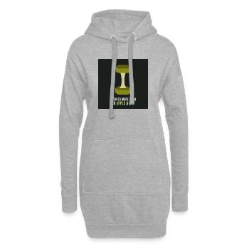 Affiche Apple Motivation Fitness - Sweat-shirt à capuche long Femme - gris chiné - Devant