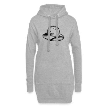 Safari-Hut - Hoodie-Kleid - Grau meliert - Vorne