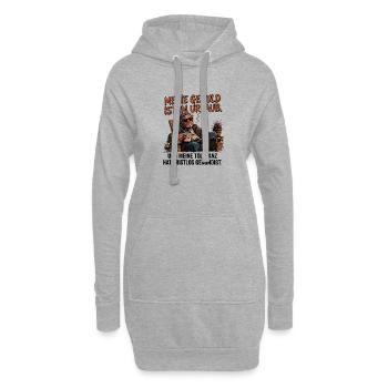 Meine Geduld im Urlaub - Hoodie-Kleid - Grau meliert - Vorne
