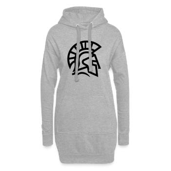 spartan - Sweat-shirt à capuche long Femme - gris chiné - Devant