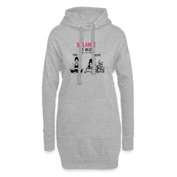  Balance Ist Alles Plan Versus Realität Lustiger - Hoodie-Kleid - Grau meliert - Vorne