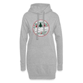 Betonbauer Weihnachten Kollege Handwerker Maurer - Hoodie-Kleid - Grau meliert - Vorne