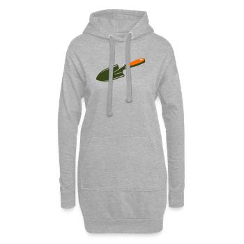Jardin de chasse au trésor Spelel Trowel - Sweat-shirt à capuche long Femme - gris chiné - Devant