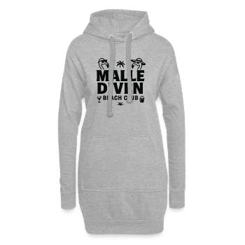Malle Diven Beach Club Flamingo Mallorca Party - Hoodie-Kleid - Grau meliert - Vorne