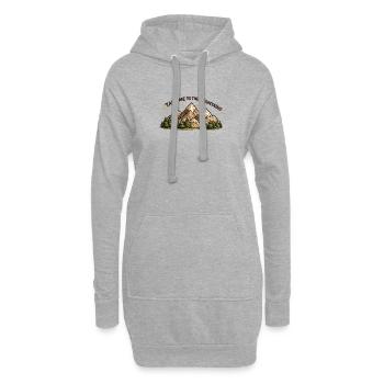 Take Me to the Mountains - Hoodie-Kleid - Grau meliert - Vorne