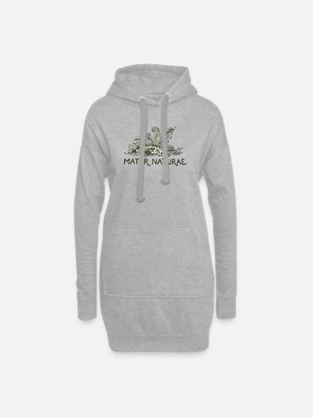 Mater Naturae - Hoodie-Kleid - Grau meliert