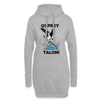 Osprey Sea Heel Black Osprey - Hoodie Dress - heather grey - Front