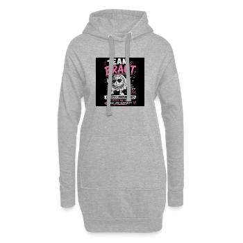 Team Braut Junggesellinnenabschied Disco - Hoodie-Kleid - Grau meliert - Vorne