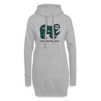Langsame Routen Nur Elefant - Hoodie-Kleid - Grau meliert - Vorne