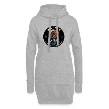 Kaffee Diskussion - modern - Hoodie-Kleid - Grau meliert - Vorne