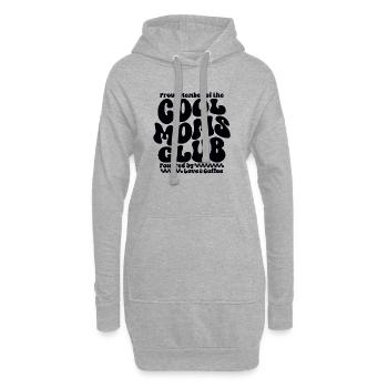 Cadeau des mamans pour la fête des mères - Club des mamans cool - Sweat-shirt à capuche long Femme - gris chiné - Devant