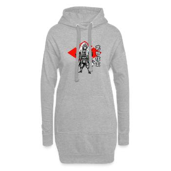 Takeda Shingen, le tigre du Kai - Sweat-shirt à capuche long Femme - gris chiné - Devant