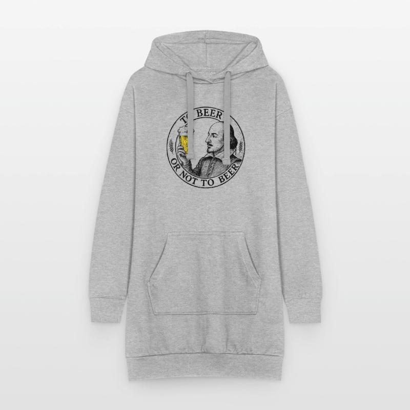 Bier oder nicht Bier Hoodie-Kleid