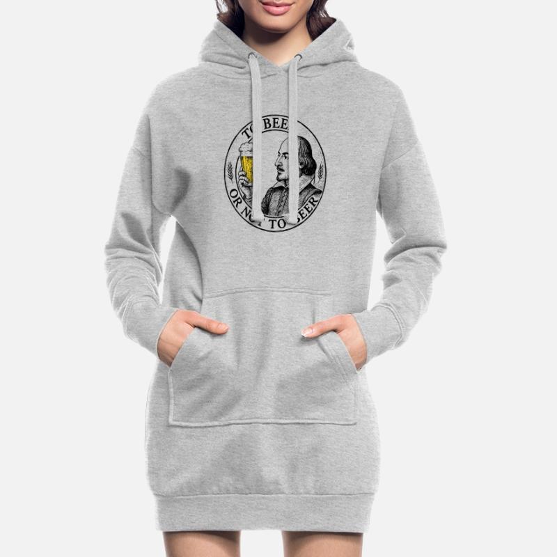 Bier oder nicht Bier Hoodie-Kleid