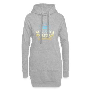 Mallorca 2026 Bunt - Hoodie-Kleid - Grau meliert - Vorne