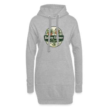 Balkon Gärtner Club - Hoodie-Kleid - Grau meliert - Vorne