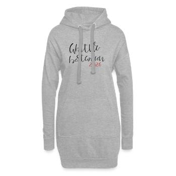 Abitur réussi - Sweat-shirt à capuche long Femme - gris chiné - Devant