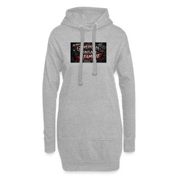 Gemeinsam statt Einsam #Familie - Hoodie-Kleid - Grau meliert - Vorne