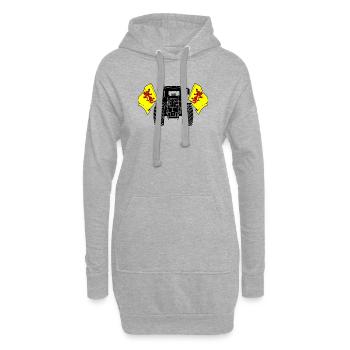 Süd Holland_Tractor_Pride - Hoodie-Kleid - Grau meliert - Vorne