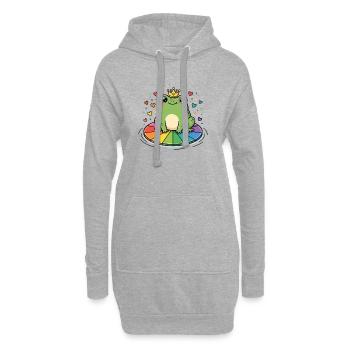 LGBTQ-Pride-Monat – Schwule Prinzessin - Hoodie-Kleid - Grau meliert - Vorne