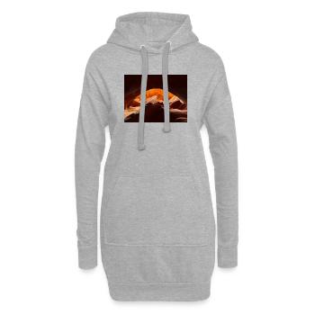 Desert Canyon Glow - Hoodie-Kleid - Grau meliert - Vorne
