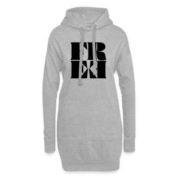 FREE - Hoodie-Kleid - Grau meliert - Vorne