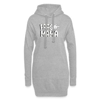 Demandez à Maman – Drôle de proverbe familial Design - Sweat-shirt à capuche long Femme - gris chiné - Devant