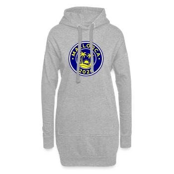 Palmiers de Majorque 2026 - Sweat-shirt à capuche long Femme - gris chiné - Devant
