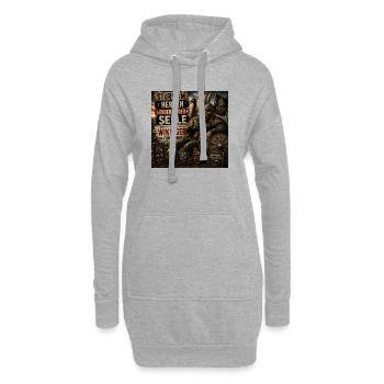 Sturm im Herzen Wikinger Für Immer - Hoodie-Kleid - Grau meliert - Vorne