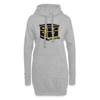 Ruche, apiculteur d’apiculture d’apiculture - Sweat-shirt à capuche long Femme - gris chiné - Devant