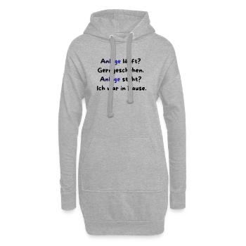 Instandhaltung T-Shirt Lustiges Geschenk Handwerk! - Hoodie-Kleid - Grau meliert - Vorne
