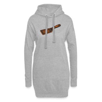  Grillwender BBQ Spachtel Grillmeister Kochen - Hoodie-Kleid - Grau meliert - Vorne