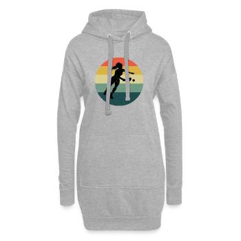 Pickleball Fan Design für Pickleballspielerin Fans - Hoodie-Kleid - Grau meliert - Vorne