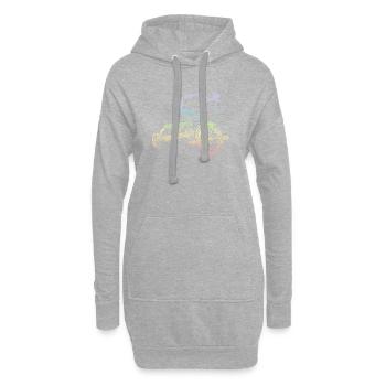 Tricycle - Sweat-shirt à capuche long Femme - gris chiné - Devant