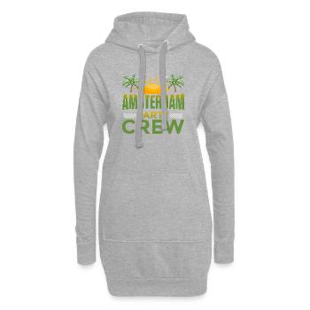 Amsterdam Party Crew - Sweat-shirt à capuche long Femme - gris chiné - Devant