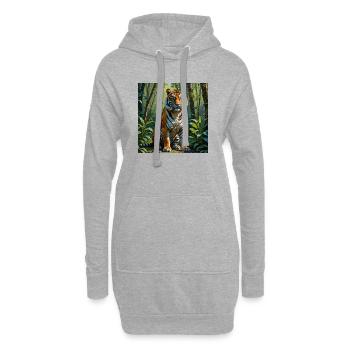 TIGER - Hoodie-Kleid - Grau meliert - Vorne