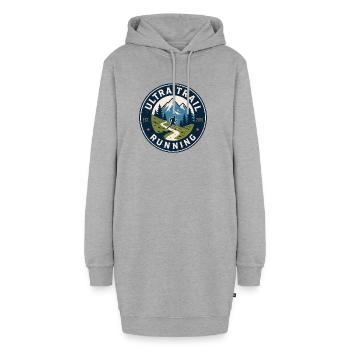 Ultra Trail Running - Sweat-shirt à capuche long Femme - gris chiné - Devant