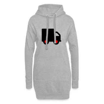 Truck - Hoodie-Kleid - Grau meliert - Vorne