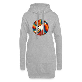 Bodeguero PopArt  - Hoodie-Kleid - Grau meliert - Vorne