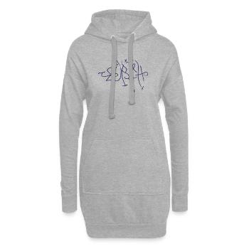 Le cadeau ultime de Zurich - Sweat-shirt à capuche long Femme - gris chiné - Devant