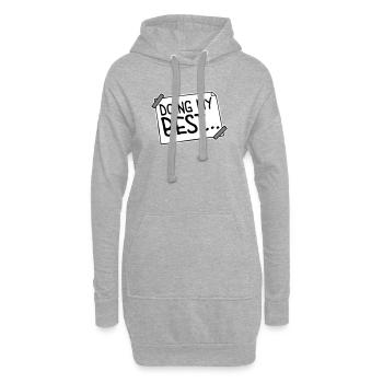 Doing My Best Lustig Ehrlich Motivational Spruch - Hoodie-Kleid - Grau meliert - Vorne