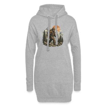 Bigfoot Berg Wanderer - Hoodie-Kleid - Grau meliert - Vorne
